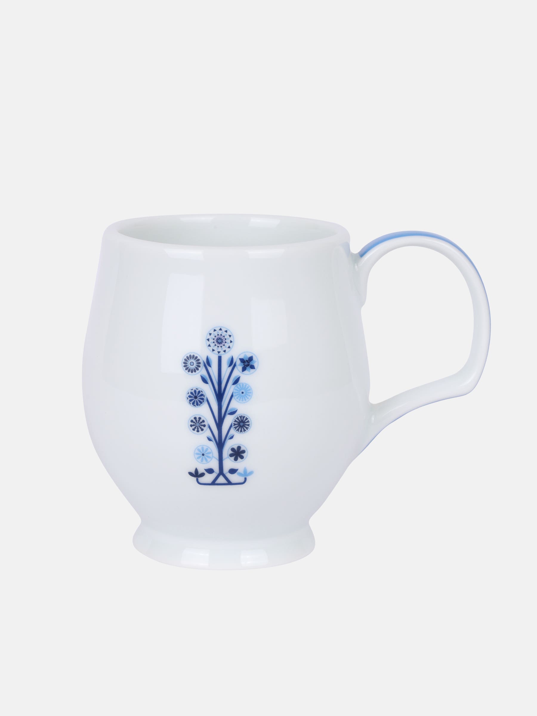 White Ceramic Cup With Saucer